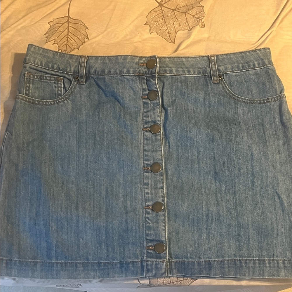 Forever 21 Blue Denim Mini Skirt